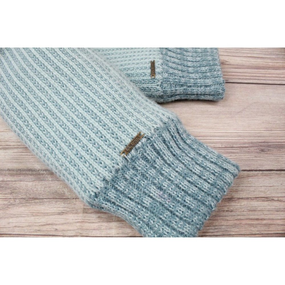 LL BEAN Light Blue Winter Fleece Lining Soft Mittens - Picture 9 of 10